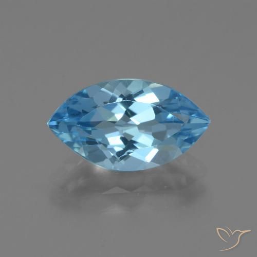 3.67ct Natural Swiss Blue Topaz, Marquise, VVS