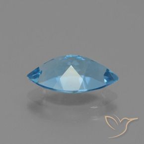 Topaz Gemstone in 13.6 x 7.7 mm Size for Sale, Topaz Stone in Swiss Blue Color