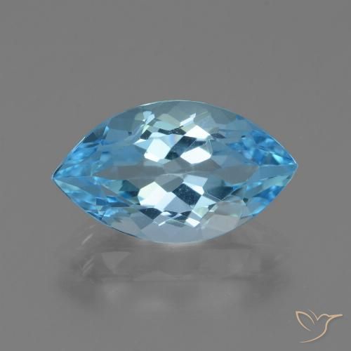 4.29ct Natural Swiss Blue Topaz, Marquise, VVS