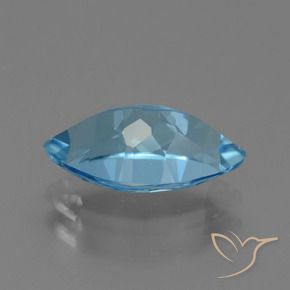 Topaz Gemstone in 13.6 x 7.8 mm Size for Sale, Topaz Stone in Swiss Blue Color