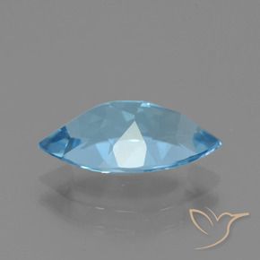 Topaz Gemstone in 13.8 x 8 mm Size for Sale, Topaz Stone in Swiss Blue Color