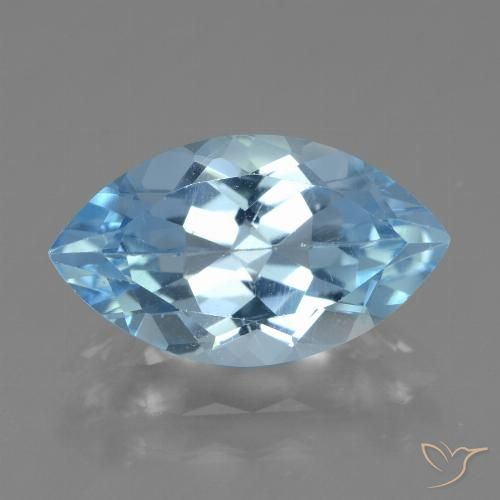 4.11ct Natural Sky Blue Topaz, Marquise, VVS-VS