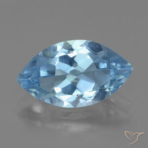 3.82ct Natural Swiss Blue Topaz, Marquise, VVS