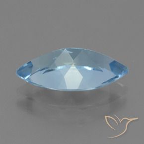 Topaz Gemstone in 14.1 x 8.1 mm Size for Sale, Topaz Stone in Swiss Blue Color