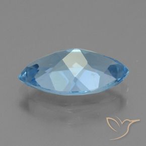 Topaz Gemstone in 13.8 x 8 mm Size for Sale, Topaz Stone in Swiss Blue Color
