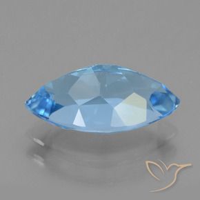 Topaz Gemstone in 13.9 x 7.9 mm Size for Sale, Topaz Stone in Swiss Blue Color