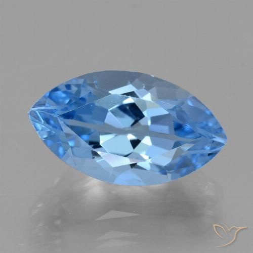 4.71ct Natural Swiss Blue Topaz, Marquise, VVS