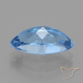 Topaz Gemstone in 14.2 x 8.1 mm Size for Sale, Topaz Stone in Swiss Blue Color