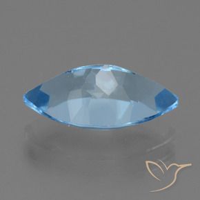 Topaz Gemstone in 14 x 8.1 mm Size for Sale, Topaz Stone in Swiss Blue Color