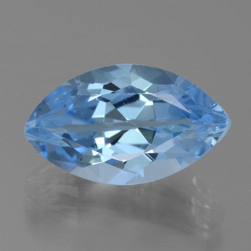 Azul suizo intenso Topacio Gema - 5.3ct Forma marquesa (ID: 438775)