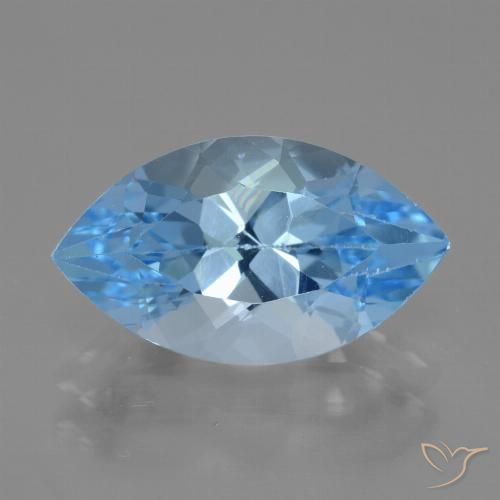 4.35ct Natural Swiss Blue Topaz, Marquise, VVS