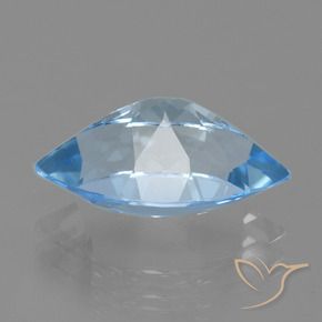 Topaz Gemstone in 14.1 x 8.1 mm Size for Sale, Topaz Stone in Swiss Blue Color