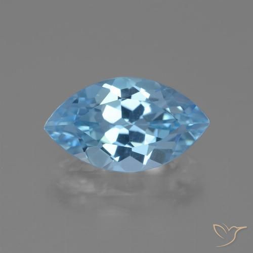 4.18ct Natural Sky Blue Topaz, Marquise, VVS
