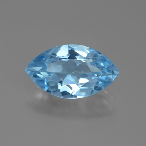 Baby Blue Топаз Камень - 3.8ct Фасетная Маркиза (ID: 438850)