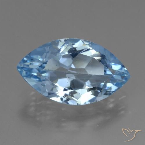3.87ct Natural Sky Blue Topaz, Marquise, VVS-VS