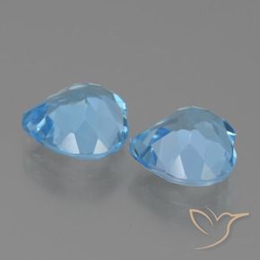 Topaz Gemstones in 9 x 9 mm (calibrated) Size for Sale, Topaz Stones in Sky Blue Color