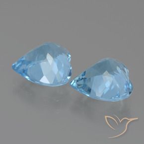 Topaz Gemstones in 9 x 9 mm (calibrated) Size for Sale, Topaz Stones in Swiss Blue Color