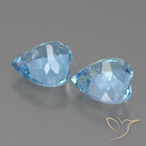 Topaz Gemstones in 9 x 9 mm (calibrated) Size for Sale, Topaz Stones in Sky Blue Color