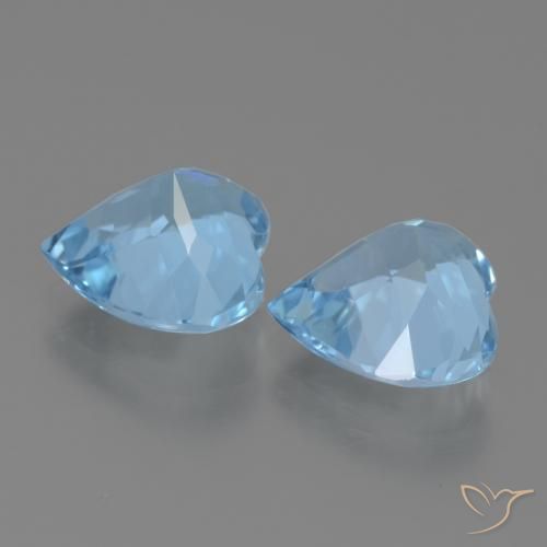 Topaz Gemstones in 9 x 9 mm (calibrated) Size for Sale, Topaz Stones in Sky Blue Color