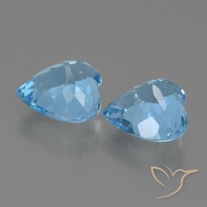 Topaz Gemstones in 9 x 9 mm (calibrated) Size for Sale, Topaz Stones in Sky Blue Color