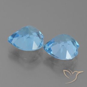 Topaz Gemstones in 9 x 9 mm (calibrated) Size for Sale, Topaz Stones in Sky Blue Color