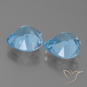 Topaz Gemstones in 9 x 9 mm (calibrated) Size for Sale, Topaz Stones in Swiss Blue Color