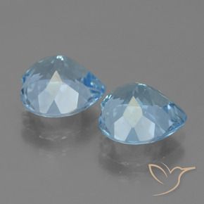 Topaz Gemstones in 9 x 9 mm (calibrated) Size for Sale, Topaz Stones in Sky Blue Color