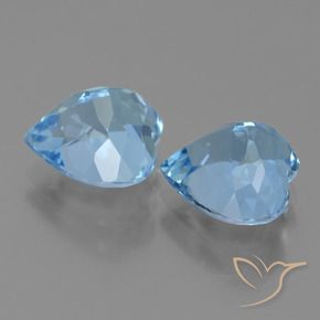 Topaz Gemstones in 9 x 9 mm (calibrated) Size for Sale, Topaz Stones in Swiss Blue Color