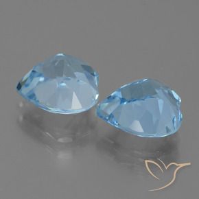 Topaz Gemstones in 9 x 9 mm (calibrated) Size for Sale, Topaz Stones in Sky Blue Color