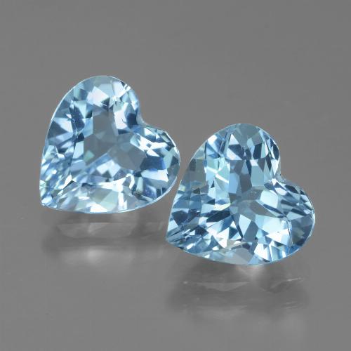 Baby Blue Topaz Gem - 2.7ct Heart Facet (ID: 439008)
