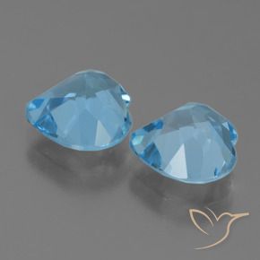 Topaz Gemstones in 9 x 9 mm (calibrated) Size for Sale, Topaz Stones in Sky Blue Color