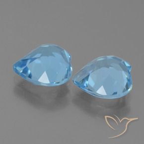 Topaz Gemstones in 9 x 9 mm (calibrated) Size for Sale, Topaz Stones in Sky Blue Color