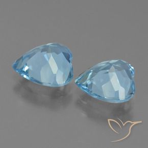Topaz Gemstones in 9 x 9 mm (calibrated) Size for Sale, Topaz Stones in Sky Blue Color