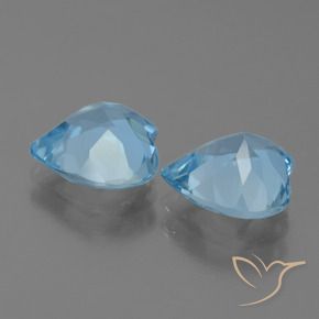 Topaz Gemstones in 9 x 9 mm (calibrated) Size for Sale, Topaz Stones in Sky Blue Color