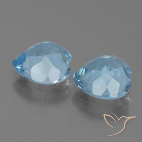 Topaz Gemstones in 9 x 9 mm (calibrated) Size for Sale, Topaz Stones in Sky Blue Color