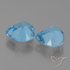 Topaz Gemstones in 9 x 9 mm (calibrated) Size for Sale, Topaz Stones in Sky Blue Color