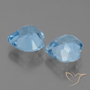 Topaz Gemstones in 9 x 9 mm (calibrated) Size for Sale, Topaz Stones in Sky Blue Color