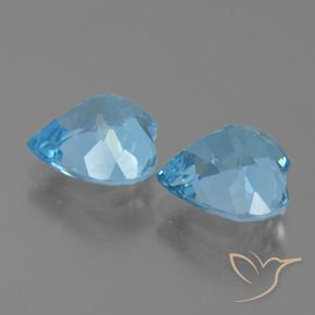 Topaz Gemstones in 9 x 9 mm (calibrated) Size for Sale, Topaz Stones in Sky Blue Color