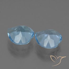 Topaz Gemstones in 9 x 9 mm (calibrated) Size for Sale, Topaz Stones in Sky Blue Color