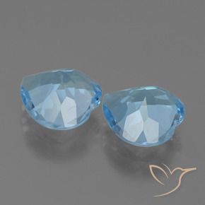 Topaz Gemstones in 9 x 9 mm (calibrated) Size for Sale, Topaz Stones in Swiss Blue Color