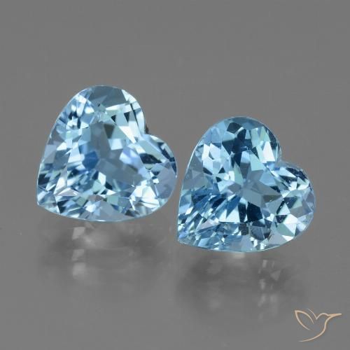 6.13ctw Natural Swiss Blue Topaz, Heart, VVS