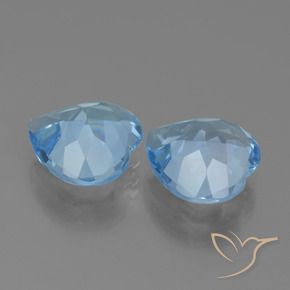 Topaz Gemstones in 9 x 9 mm (calibrated) Size for Sale, Topaz Stones in Sky Blue Color