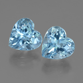 Sky Blue Topaz Gem - 3.4ct Heart Facet (ID: 439187)