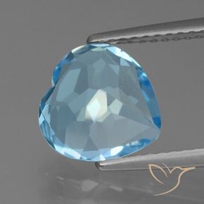 Topaz Gemstone in 9 x 9 mm (calibrated) Size for Sale, Topaz Stone in Sky Blue Color