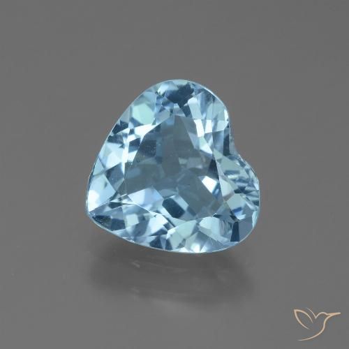 2.63ct Natural Swiss Blue Topaz, Heart, VVS