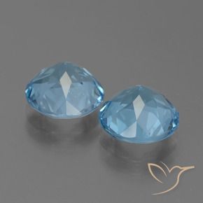 Topaz Gemstones in 9 mm (calibrated) Size for Sale, Topaz Stones in Sky Blue Color