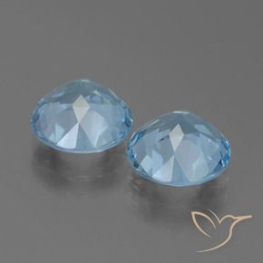 Topaz Gemstones in 9 mm (calibrated) Size for Sale, Topaz Stones in Sky Blue Color