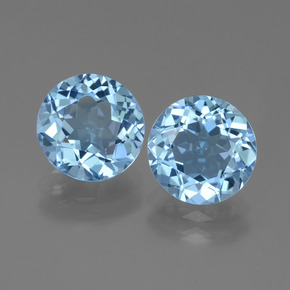 Maya Blue Topaz Gem - 3.4ct Round Facet (ID: 439843)