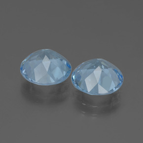 Topaz Gemstones in 9 mm (calibrated) Size for Sale, Topaz Stones in Swiss Blue Color