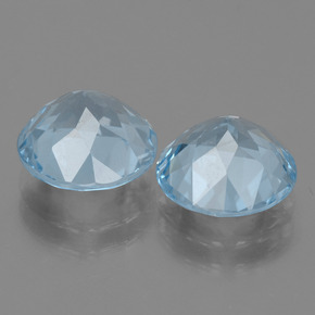 Topaz Gemstones in 9 mm (calibrated) Size for Sale, Topaz Stones in Sky Blue Color